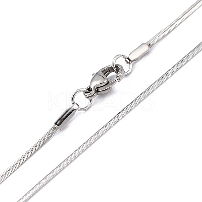 Non-Tarnish 304 Stainless Steel Herringbone Chain Necklaces LS-NJEW-F227-07P-05-1