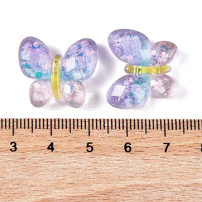 Transparent Epoxy Resin Butterfly Decoden Cabochons CRES-M034-02A-1