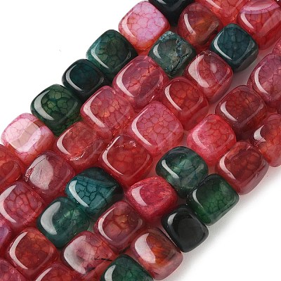 Natural Dragon Veins Agate Beads Strands G-G177-E04-05-1