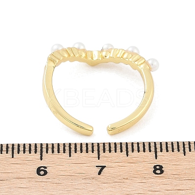 Heart Brass Open Cuff Rings for Women LS-RJEW-R011-02G-1