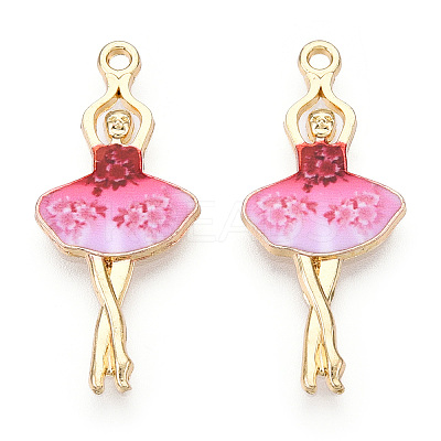 Printed Alloy Pendants LS-ENAM-ZX002-32B-1
