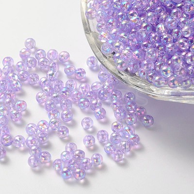 Eco-Friendly Transparent Acrylic Beads X-PL733-1-1