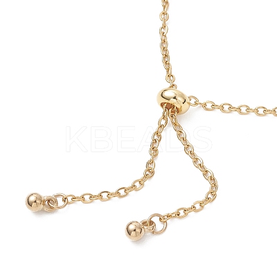 Adjustable 304 Stainless Steel Cable Chain Slider Bracelets BJEW-JB13089-01-1