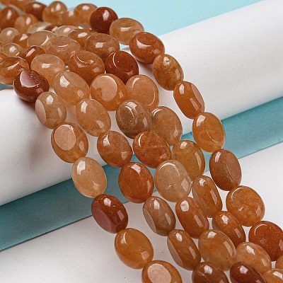 Natural Red Aventurine Beads Strands G-M420-D06-01-1