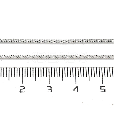 1.5mm Rack Plating Brass Snake Chain Necklaces for Women Men MAK-L044-13P-1