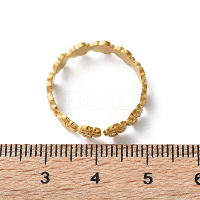 Ion Plating(IP) 304 Stainless Steel Finger Rings LS-RJEW-L102-31G-1