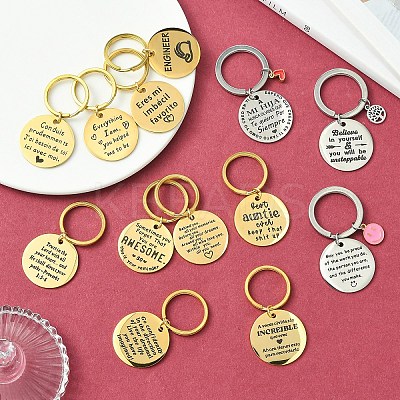 201 Stainless Steel Keychain KEYC-YW00104-01-1