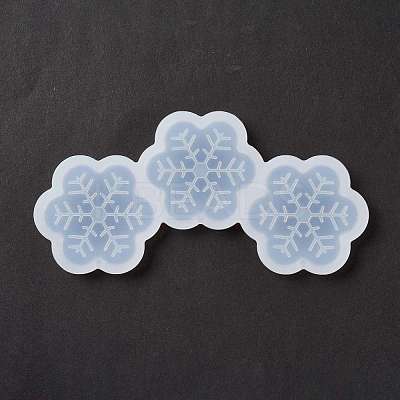 Snowflake Shape Food Grade Silicone Lollipop Molds DIY-D069-15-1