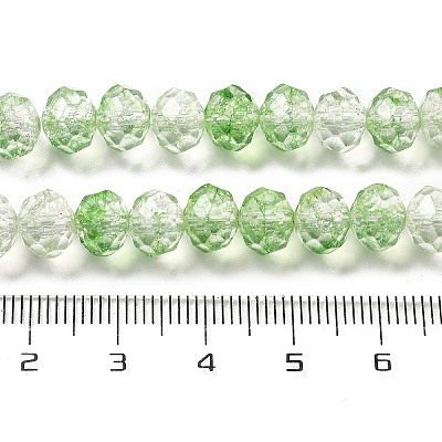 Transparent Crackle Glass Beads Strands CCG-L050-01A-03-1