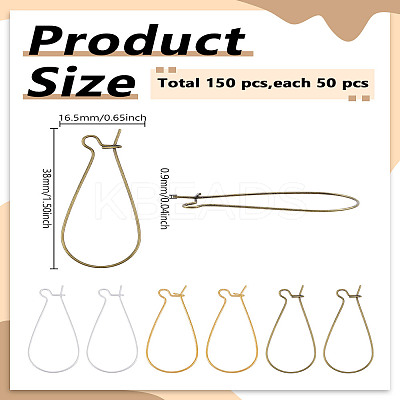 Iron Hoop Earring Findings IFIN-LP0001-18B-1