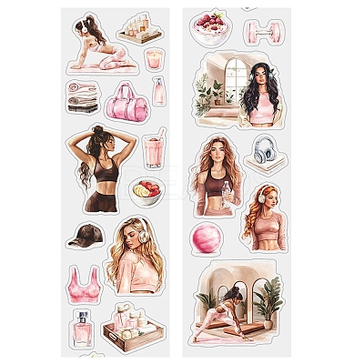 Independent Living Themes Label Paster Picture Stickers DIY-Q038-04E-1