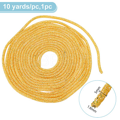 10 Yards PVC Tubular Synthetic Rubber Cord RCOR-WH0003-04D-1