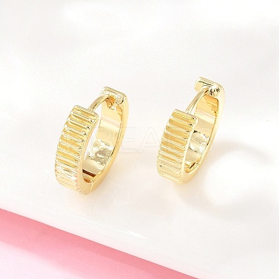 Brass Hoop Earrings EJEW-D348-22G-1
