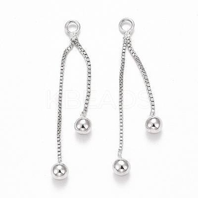 Rack Plating Brass Tassel Pendants LS-KK-C236-02P-1