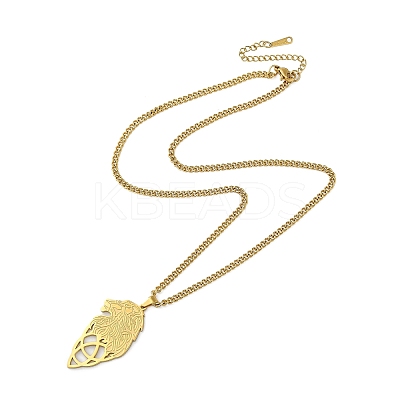 304 Stainless Steel Pendant Necklaces LS-NJEW-C017-02G-1