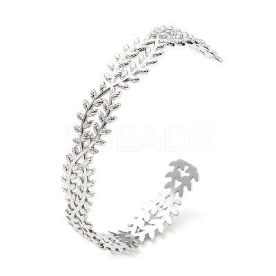 Non-Tarnish 304 Stainless Steel Leafy Branch for Women BJEW-B064-04P-1