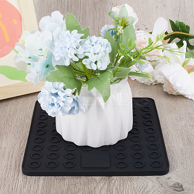2Pcs Square Silicone Hot Mats for Hot Dishes AJEW-GF0008-26D-1