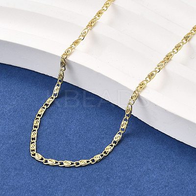 Brass Lumachina Chain Necklaces NJEW-M108-43G-1
