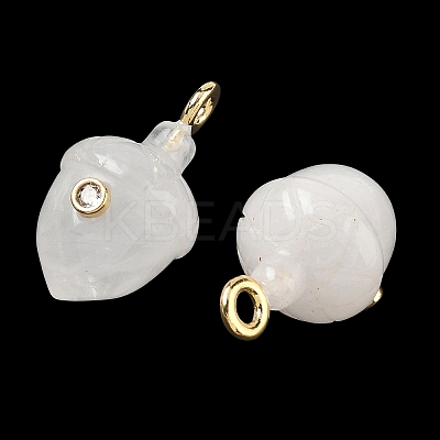 Natural Quartz Crystal Pendants GG-CBA105B-04Q-G-1