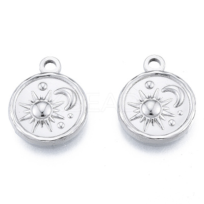 Non-Tarnish 201 Stainless Steel Pendants X-STAS-N098-182P-1