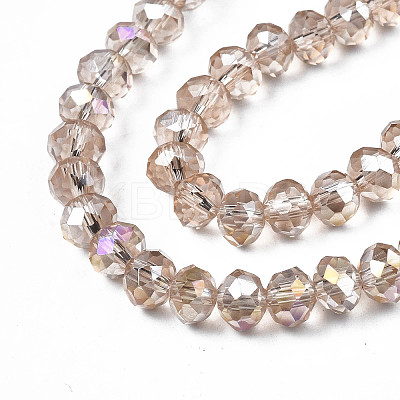 Electroplate Glass Beads Strands EGLA-A034-T3mm-B24-1