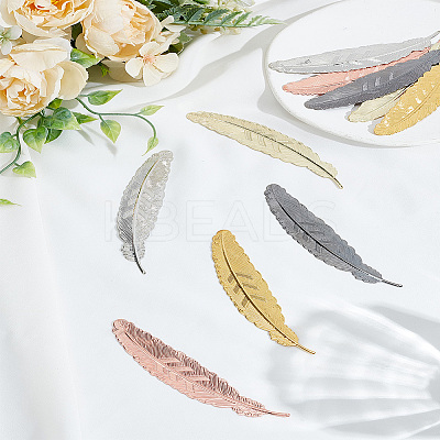 10Pcs 5 Colors Zinc Alloy Bookmark Findings FIND-LP0006-12-1
