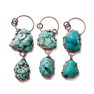 Natural Magnesite Big Pendants G-M383-17R-1