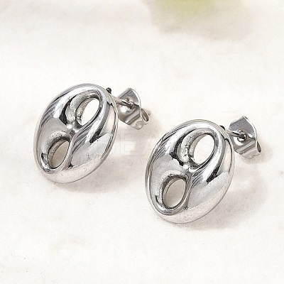6 Pairs 304 Stainless Steel Stud Earrings EJEW-P340-02P-1