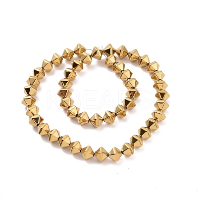 Electroplated Non-magnetic Synthetic Hematite Beads Strands G-G862-01B-1