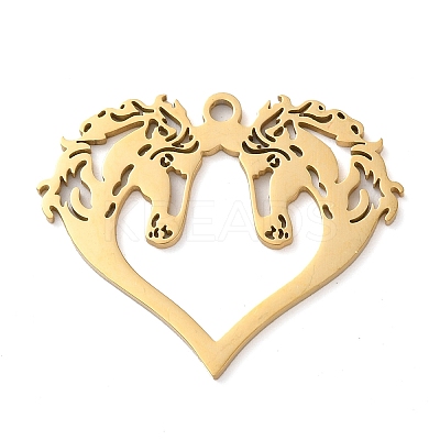 304 Stainless Steel Pendants STAS-R116-10G-1