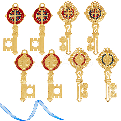 Tibetan Styles Alloy Big Pendants FIND-DR0002-12-1