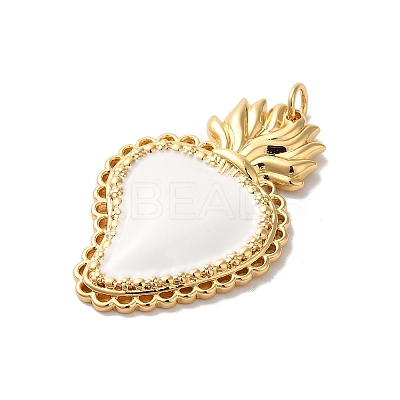 Rack Plating Brass Enamel Pendants KK-G504-25B-01-1