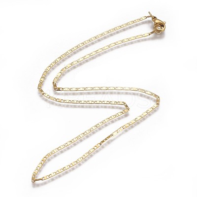 304 Stainless Steel Mariner Link Chain Necklaces NJEW-F261-11G-1
