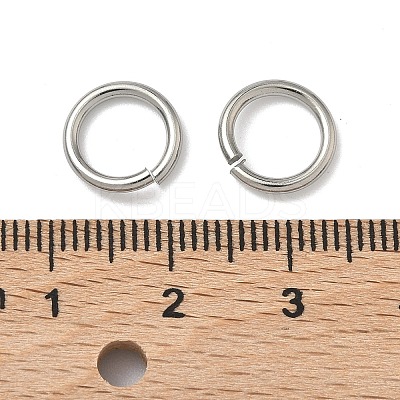 Tarnish Resistant 304 Stainless Steel Open Jump Rings LS-STAS-R065-38-1