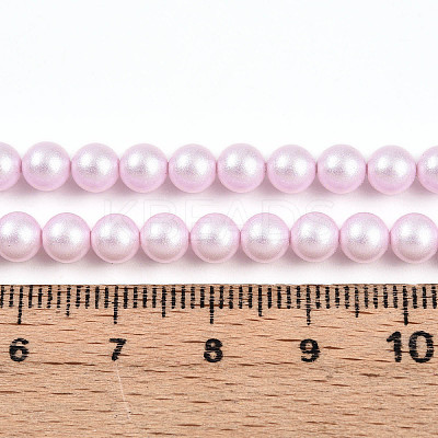 Baking Paint Pearlized Glass Pearl Bead Strands HY-N002-5mm-C03-1