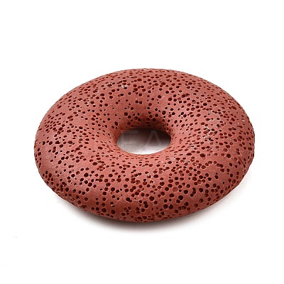 Natural Lava Rock Disc Big Pendants G-M203-11-1