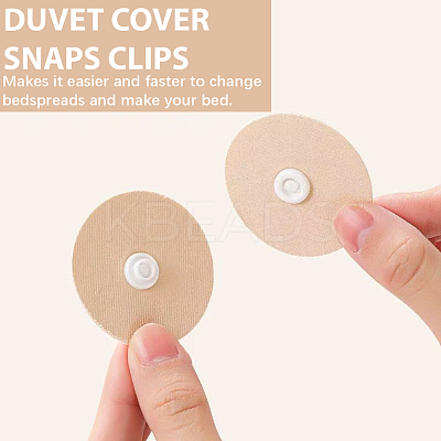 30 Pairs Cotton Duvet Holder Anti-Run Buckle AJEW-SP0004-50-1