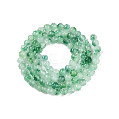 Dyed Natural White Jade Beads Strands G-T140-4mm-A06-1