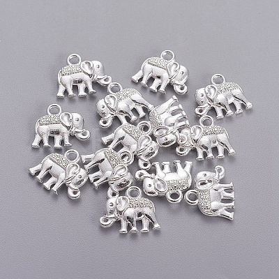 Vintage Elephant Charms LS-X-PALLOY-ZN-47017-S-FF-1