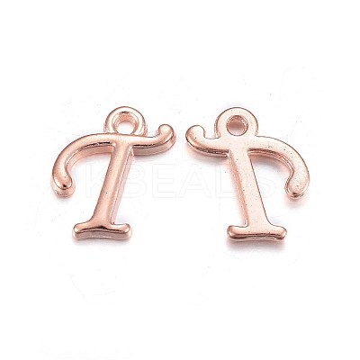 Rose Gold Plated Alloy Letter Pendants LS-X-PALLOY-J718-01RG-T-1