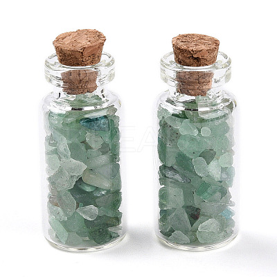 Glass Wishing Bottle Display Decorations AJEW-T013-02G-1