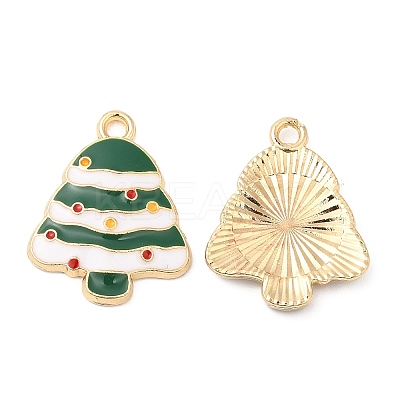 Christmas Alloy Enamel Pendants FIND-C037-02E-G-1