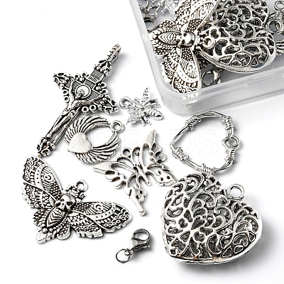 14Pcs 7 Style Tibetan Style Alloy Pendants FIND-FS0001-62-1