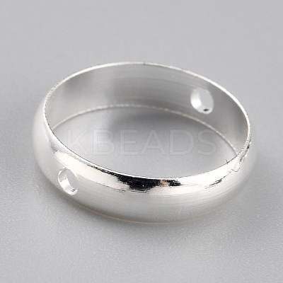 Brass Beads Frames KK-O133-014E-S-1