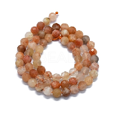 Natural Sunstone Beads Strands G-G927-23-1