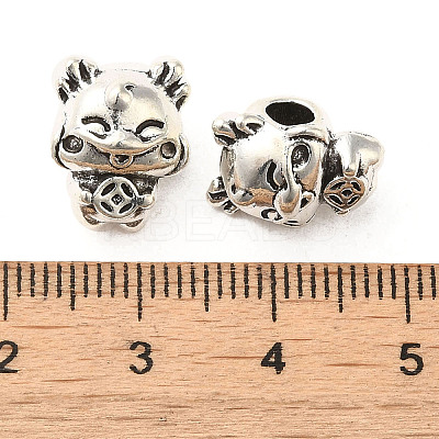 Tibetan Style Alloy European Beads PALLOY-M217-16AS-1