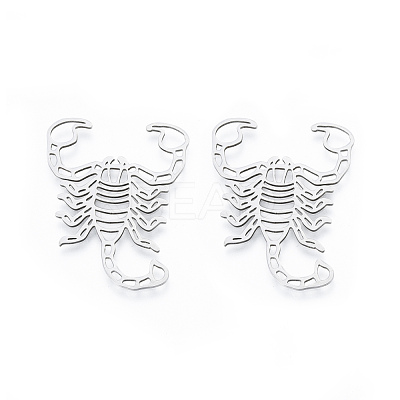 201 Stainless Steel Filigree Joiners STAS-N090-LA924-1-1