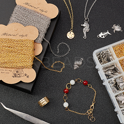 DIY Ocean Theme Jewelry Findings Kits DIY-PH0004-69-1