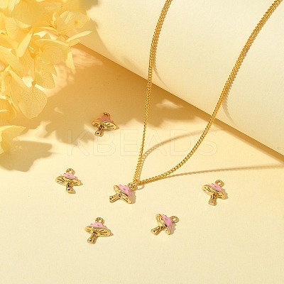 10Pcs Brass Enamel Pendants KK-SZ0005-22-1