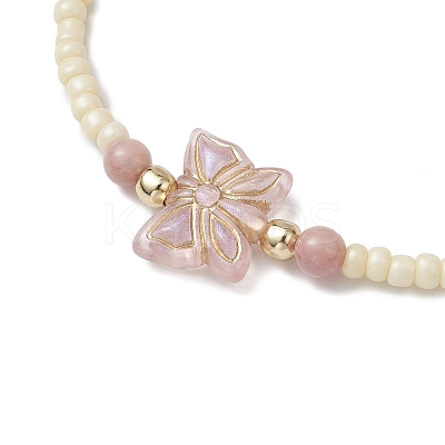 Glass Seed Beads Stretch Bracelets for Women BJEW-JB11266-1